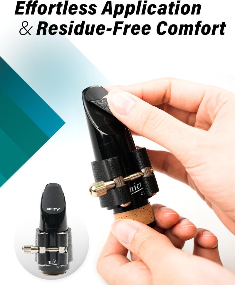 Libretto Mouthpiece Pad & Thumb Rest Cushion for Clarinet, Oboe. Giftable Woodwinds Accessory Kit: 32pcs Mouthpiece Patch, 10pcs Thumb protectors. Expertly Prepared for Your Clarinet Experience! - Image 4